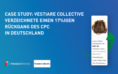Case study: analyse der performance der shopping-kampagne von Vestiaire Collective in Deutschland: Vergleicht test-ergebnisse von Google CSS und Producthero CSS