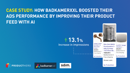 badkamerxxl boosted their ads performance by using Products AI